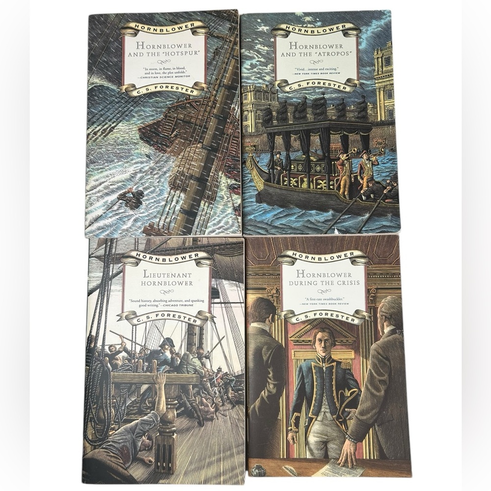 C.S. Forester:  The Hornblower Series Lot Of 4 Softcover Books